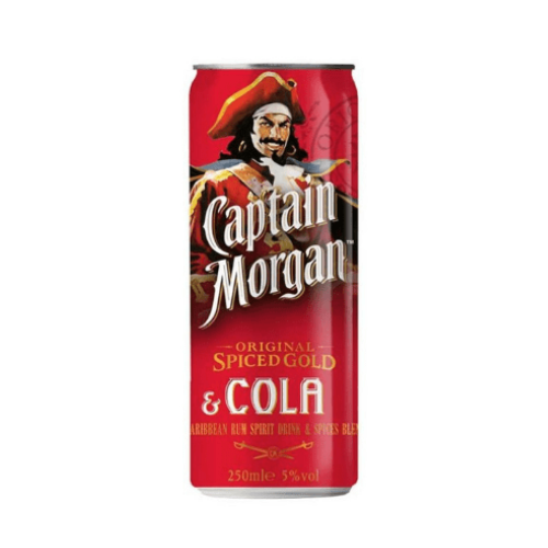Captain Morgan & Cola (canette 25cl)